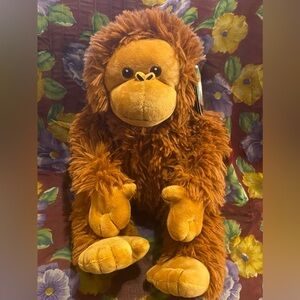 NEW- F.A.O. Schwarz 10" Planet Love Recycled Bottle Toy Plush Orangutan